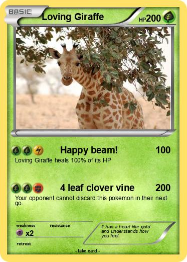Pokemon Loving Giraffe