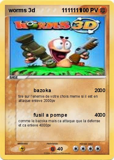 Pokemon worms 3d                 1111111