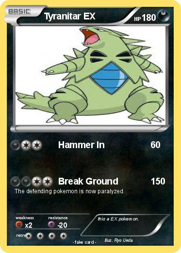 Pokemon Tyranitar EX