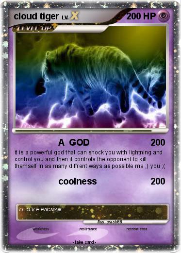 Pokemon cloud tiger