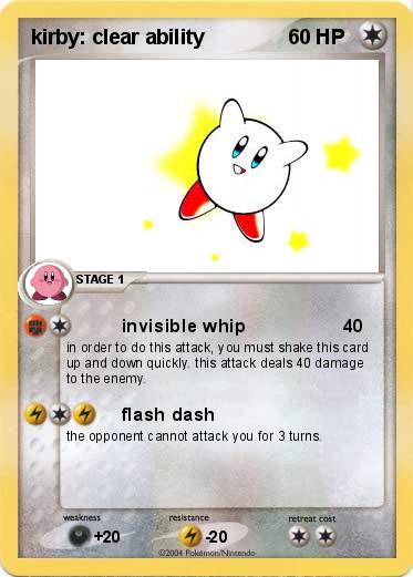 Pokemon kirby: clear ability
