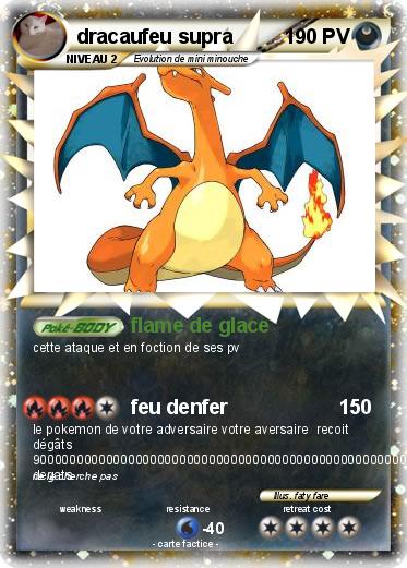 Pokemon dracaufeu supra