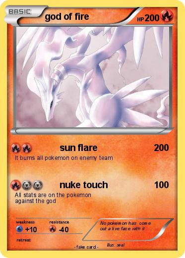 Pokemon god of fire