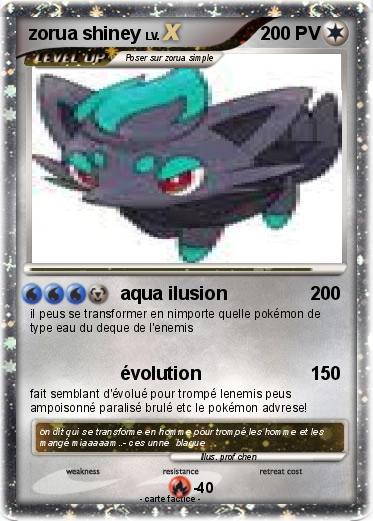 Pokemon zorua shiney