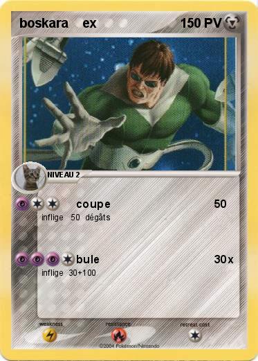 Pokemon boskara    ex