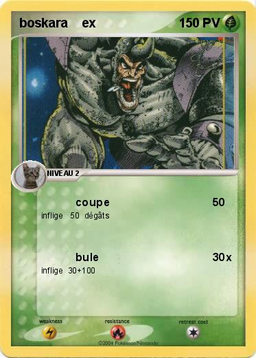 Pokemon boskara    ex