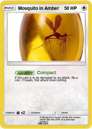 Pokemon Mosquito in Amber