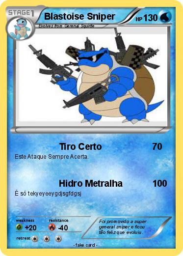 Pokemon Blastoise Sniper