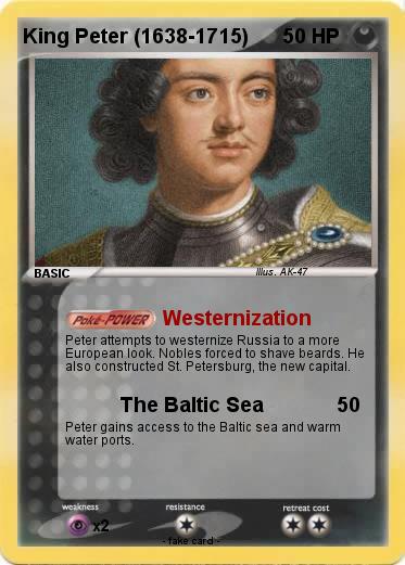 Pokemon King Peter (1638-1715)