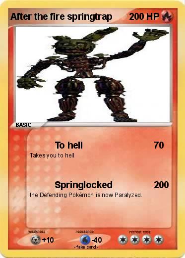 Pokemon After the fire springtrap