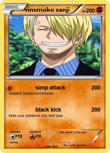 Pokemon vinsmoke sanji