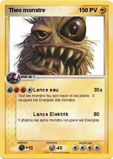 Pokemon Theo monstre