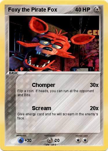 Pokemon Foxy the Pirate Fox