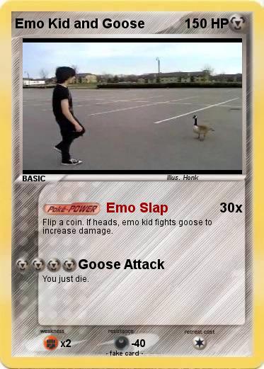 Pokemon Emo Kid and Goose
