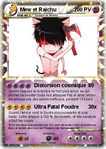 Pokemon Mew et Raichu