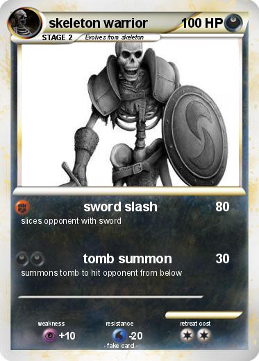 Pokemon skeleton warrior