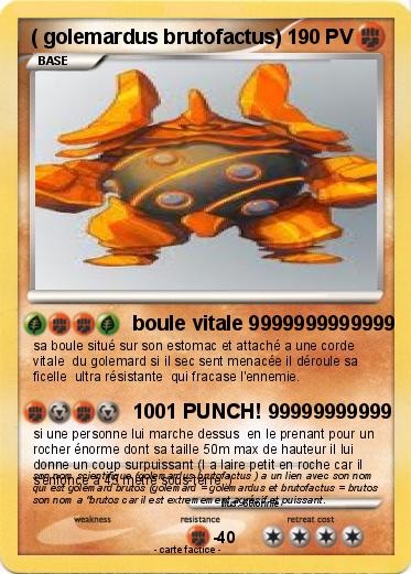 Pokemon ( golemardus brutofactus)