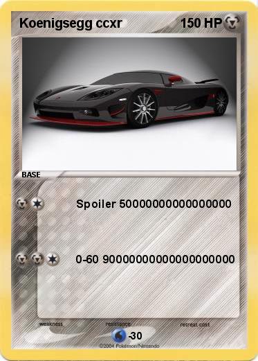 Pokemon Koenigsegg ccxr