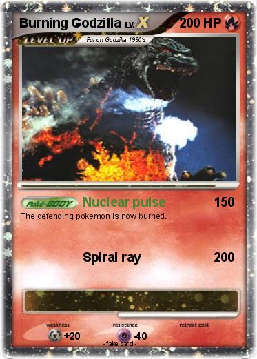 Pokemon Burning Godzilla