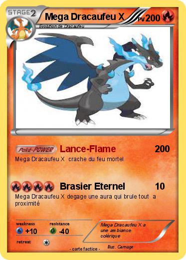 Pokemon Mega Dracaufeu X