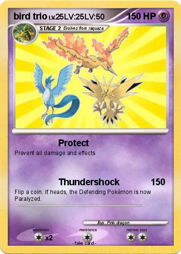 Pokemon bird trio