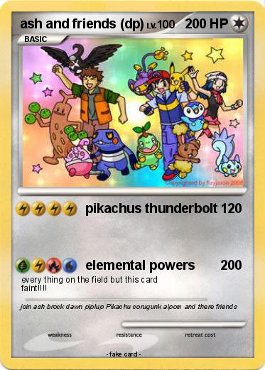 Pokemon ash and friends (dp)