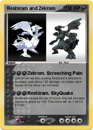 Pokemon Reshiram and Zekrom