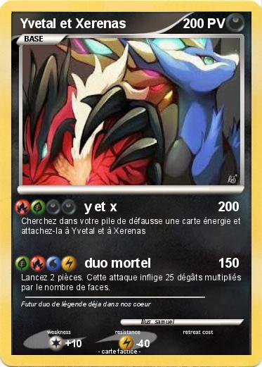 Pokemon Yvetal et Xerenas