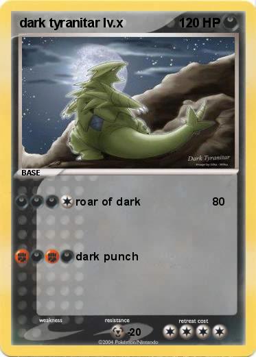 Pokemon dark tyranitar lv.x