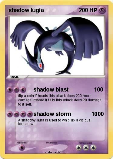 Pokemon shadow lugia