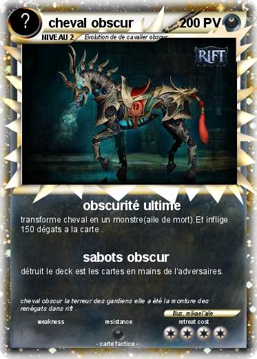 Pokemon cheval obscur