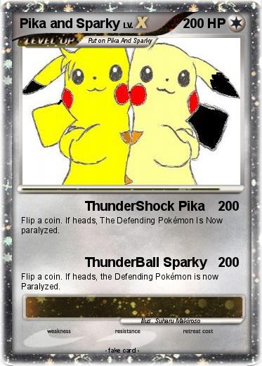 Pokemon Pika and Sparky