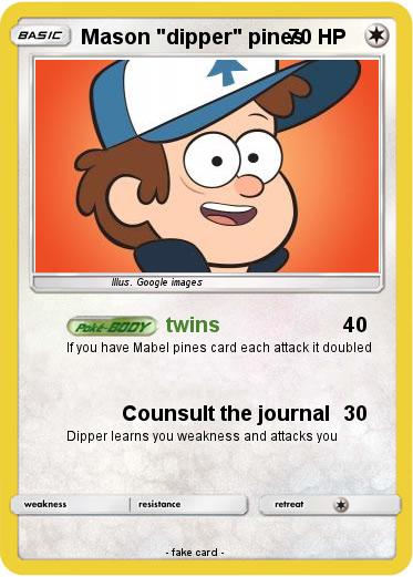 Pokemon Mason "dipper" pines