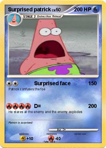 Pokemon Surprised patrick
