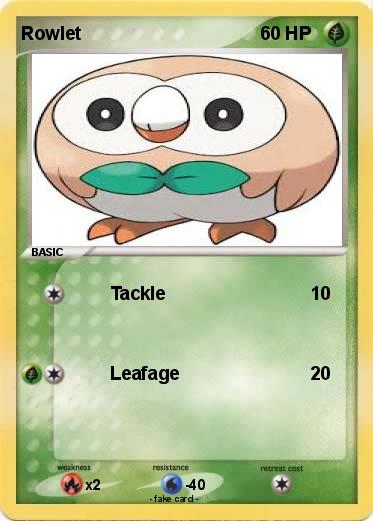 Pokemon Rowlet