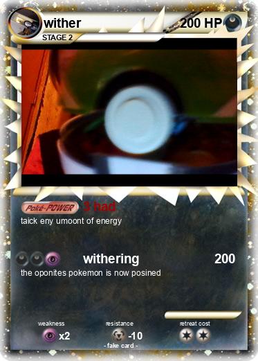 Pokemon wither