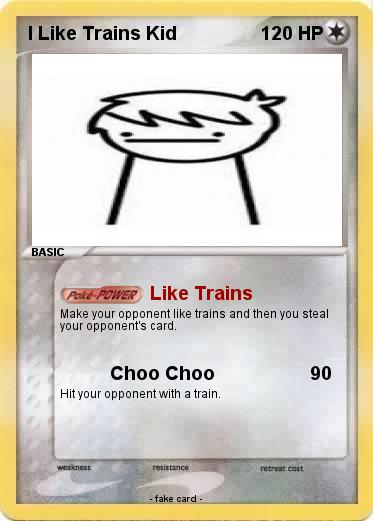 Pokemon I Like Trains Kid
