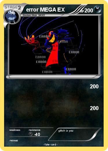 Pokemon error MEGA EX