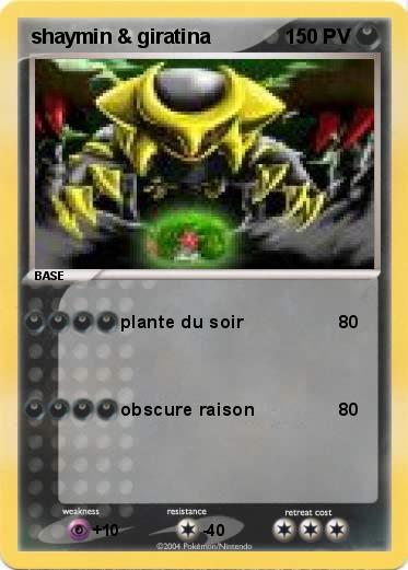 Pokemon shaymin & giratina