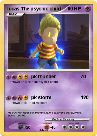 Pokemon lucas The psychic child