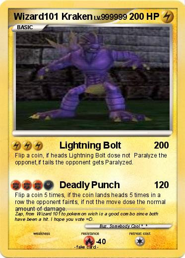 Pokemon Wizard101 Kraken