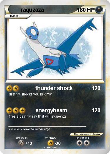 Pokemon raquzaza