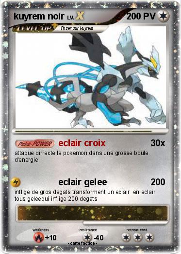 Pokemon kuyrem noir