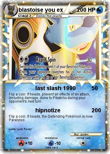 Pokemon blastoise you ex