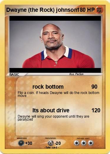 Pokemon Dwayne (the Rock) johnson