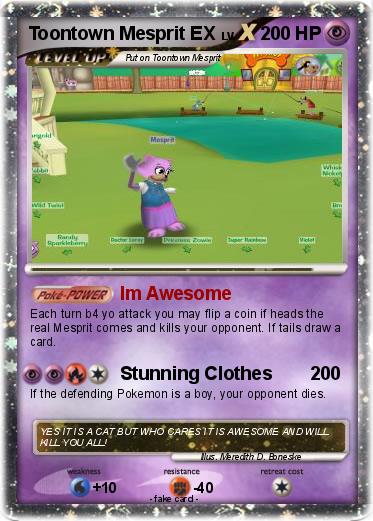 Pokemon Toontown Mesprit EX