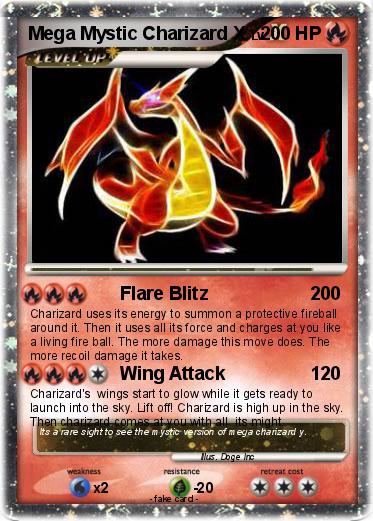 Pokemon Mega Mystic Charizard X