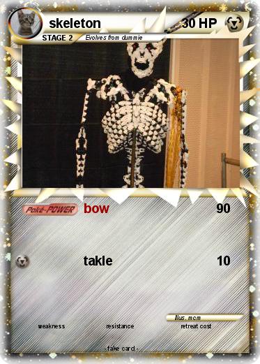 Pokemon skeleton