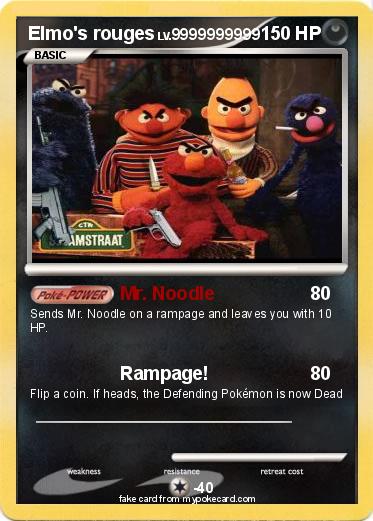 Pokemon Elmo's rouges