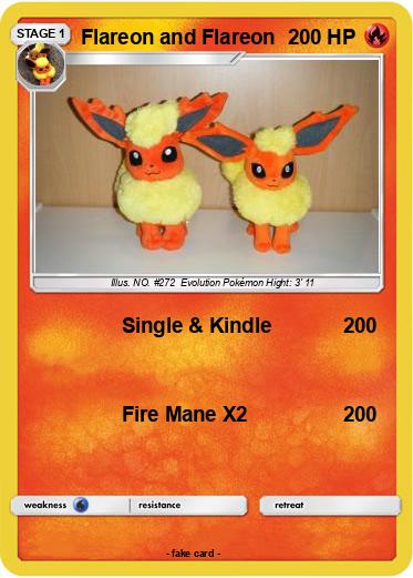 Pokemon Flareon and Flareon